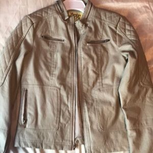 Maralyn & Me Faux Leather Jacket